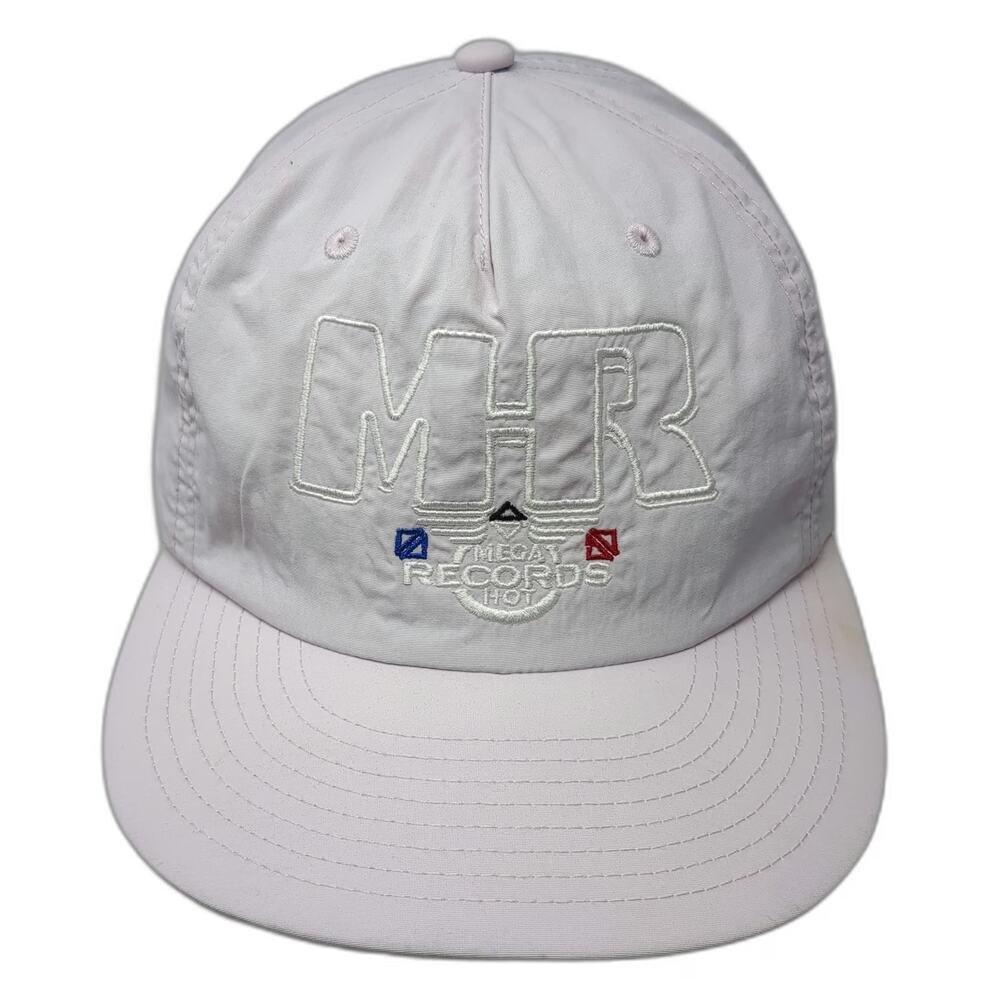 Uniqlo 5 Panel Pink One Size Mega Records MHR Snapback Nylon Music Label Hat